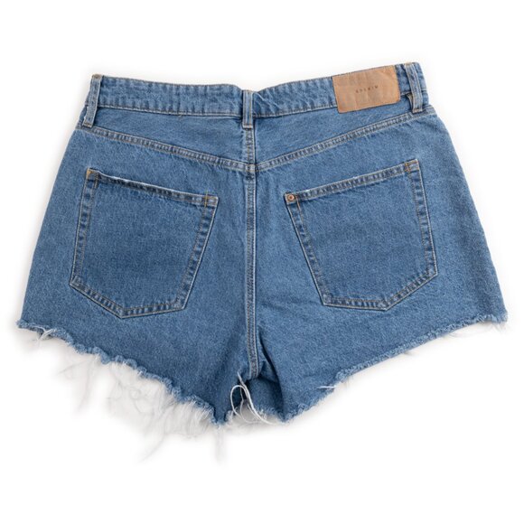 H&M Vintage Shorts High Waist button fly Jean shorts size 12 - Picture 3 of 8